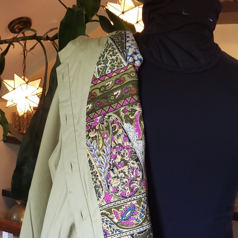 Ruby Road Mandarin Collar Button Front Tunic / Ja… - image 6